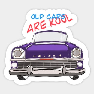 Old Cars Are Cool Sticker